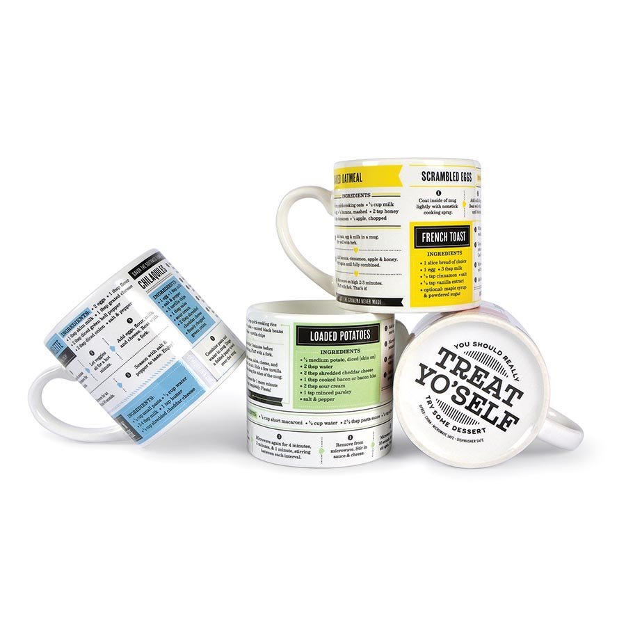 Fred Grub Mugs - Set Of 4 Recipe Mugs image