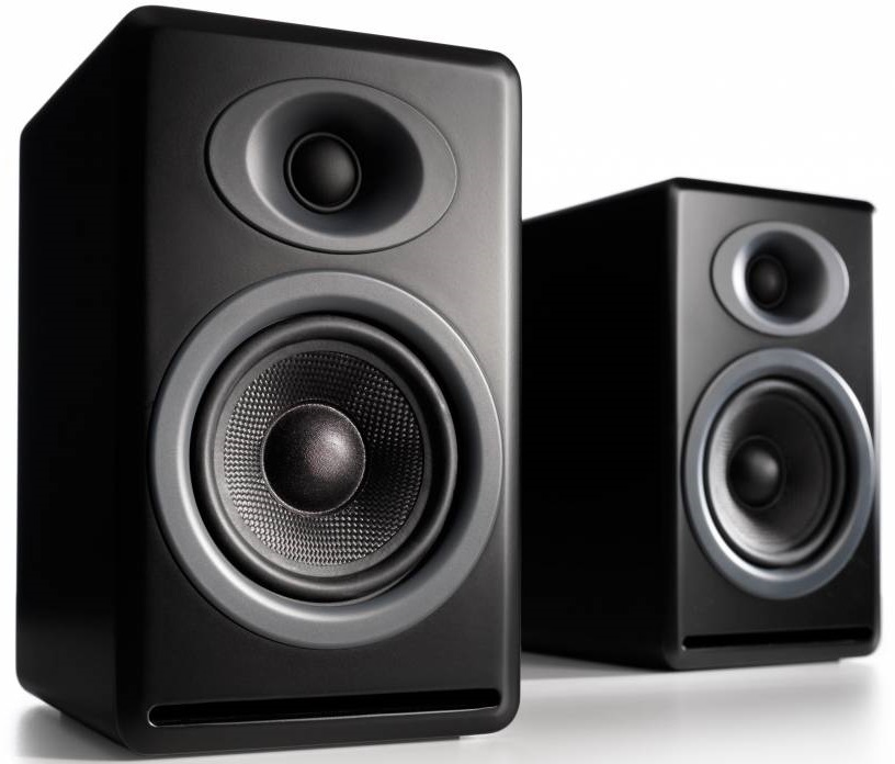 Audioengine P4 Passive Bookshelf Speakers (Pair) Satin Black image