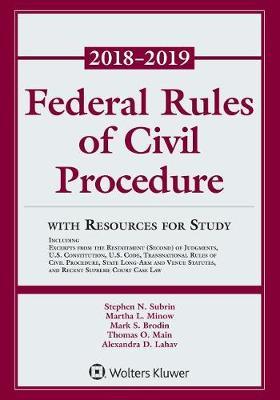 Federal Rules of Civil Procedure by Stephen N Subrin image