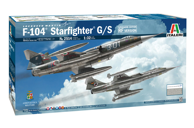 Italeri 1/32 TF-104G Starfighter (Upgrade Ver.) - Scale Model Kit image