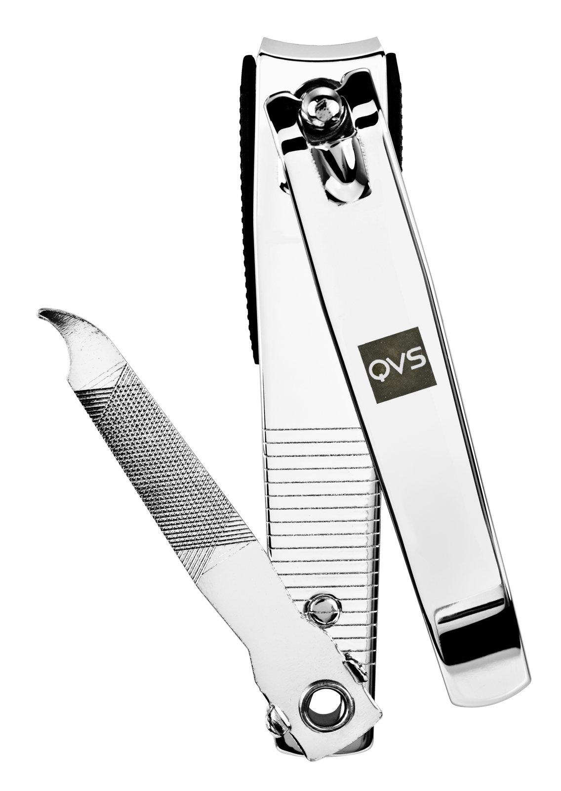 Buy QVS Toe Nail Clipper Curved Blade with Catcher at Mighty Ape NZ