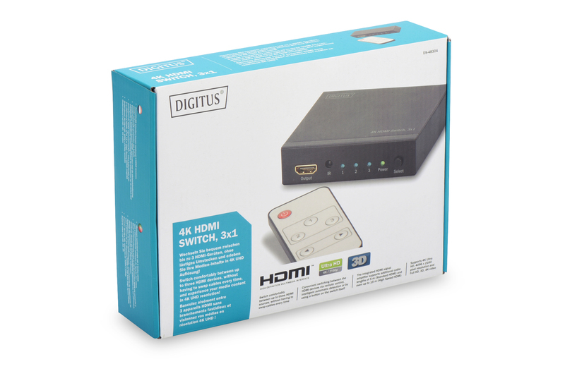 Digitus 4K HDMI 3 Way Switch