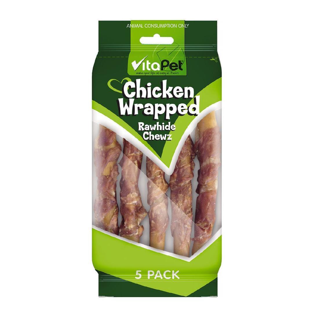 Vitapet: Chicken Wrapped Rawhide Twists (5 Pack) image