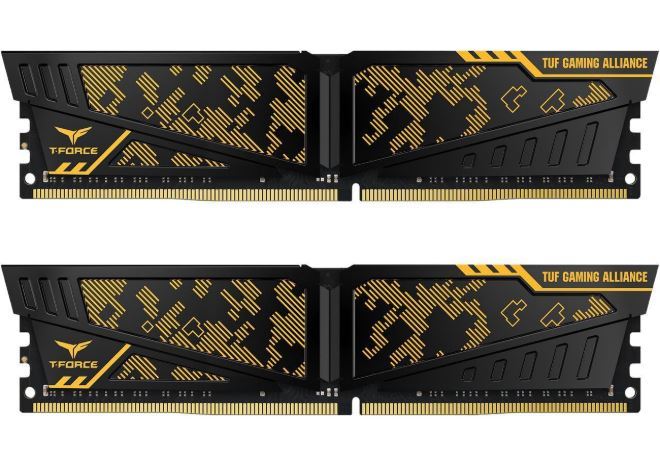 2x8GB Team VULCAN TUF Gaming Alliance 3200MHz DDR4 Gaming RAM image