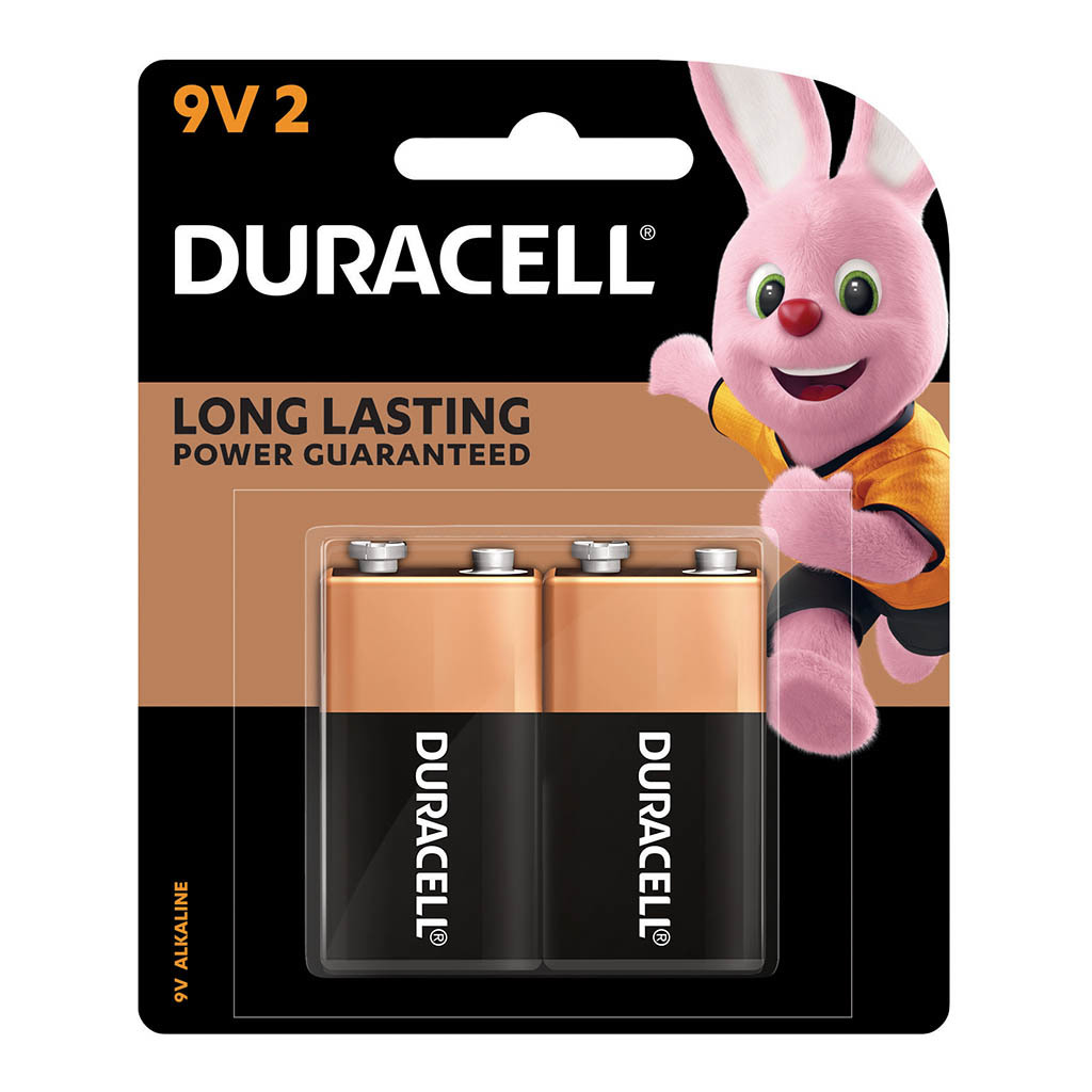 Duracell Coppertop Alkaline 9V Battery (Pack of 2) at Mighty Ape NZ