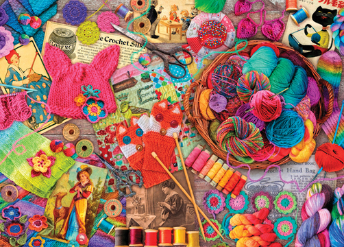 Holdson: 1000pce Puzzle - Treats 'n Treasures Vintage Yarns