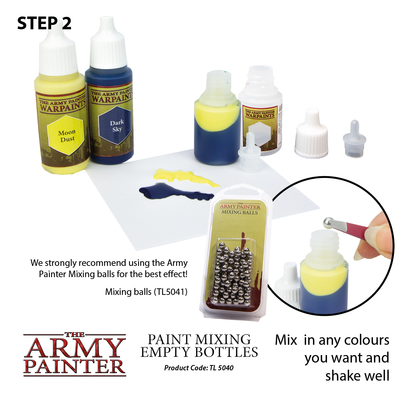 Army Painter Paint Mixing Empty Bottles image