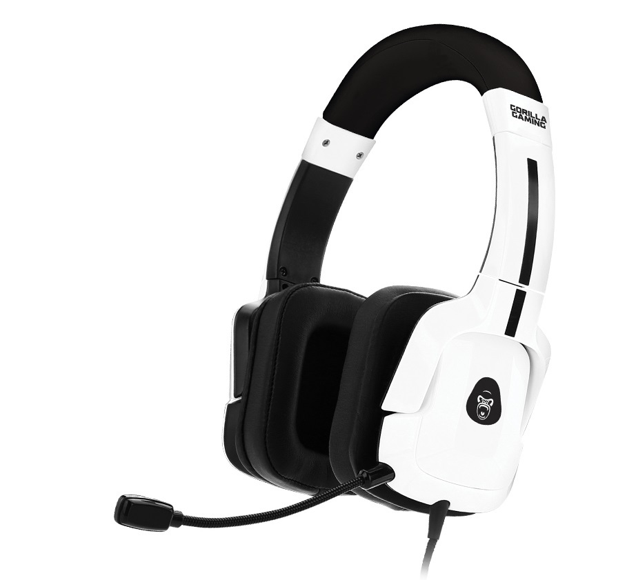 Gorilla Gaming PRO Universal Headset - White for Switch, PC, PS4, Xbox One image
