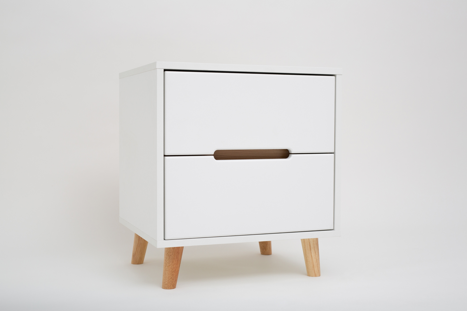 Bedside Table Nightstand - White image