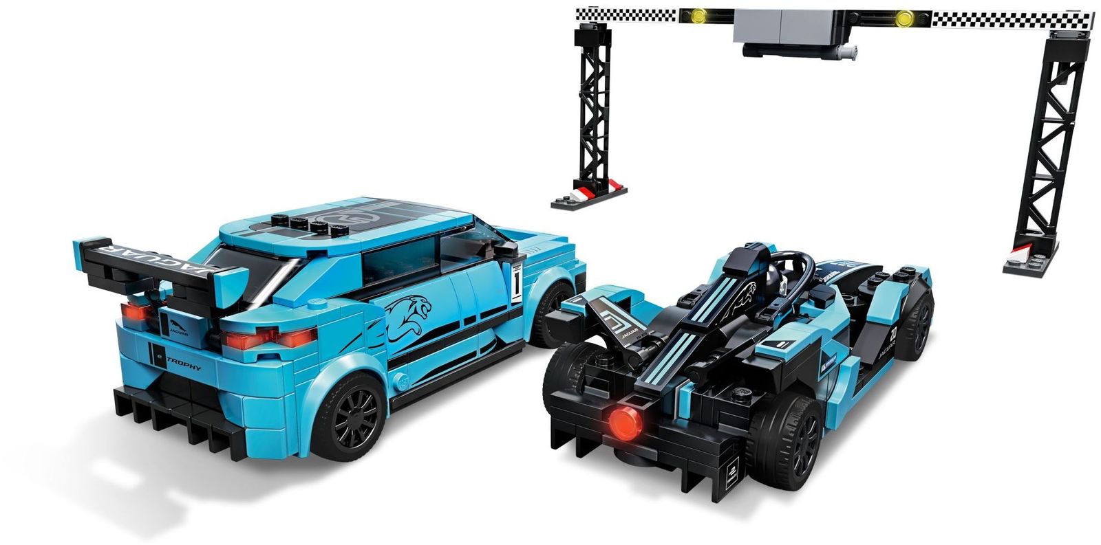 LEGO Speed Champions: Formula E Panasonic Jaguar Racing GEN2 car & Jaguar I-PACE eTROPHY - (76898) image