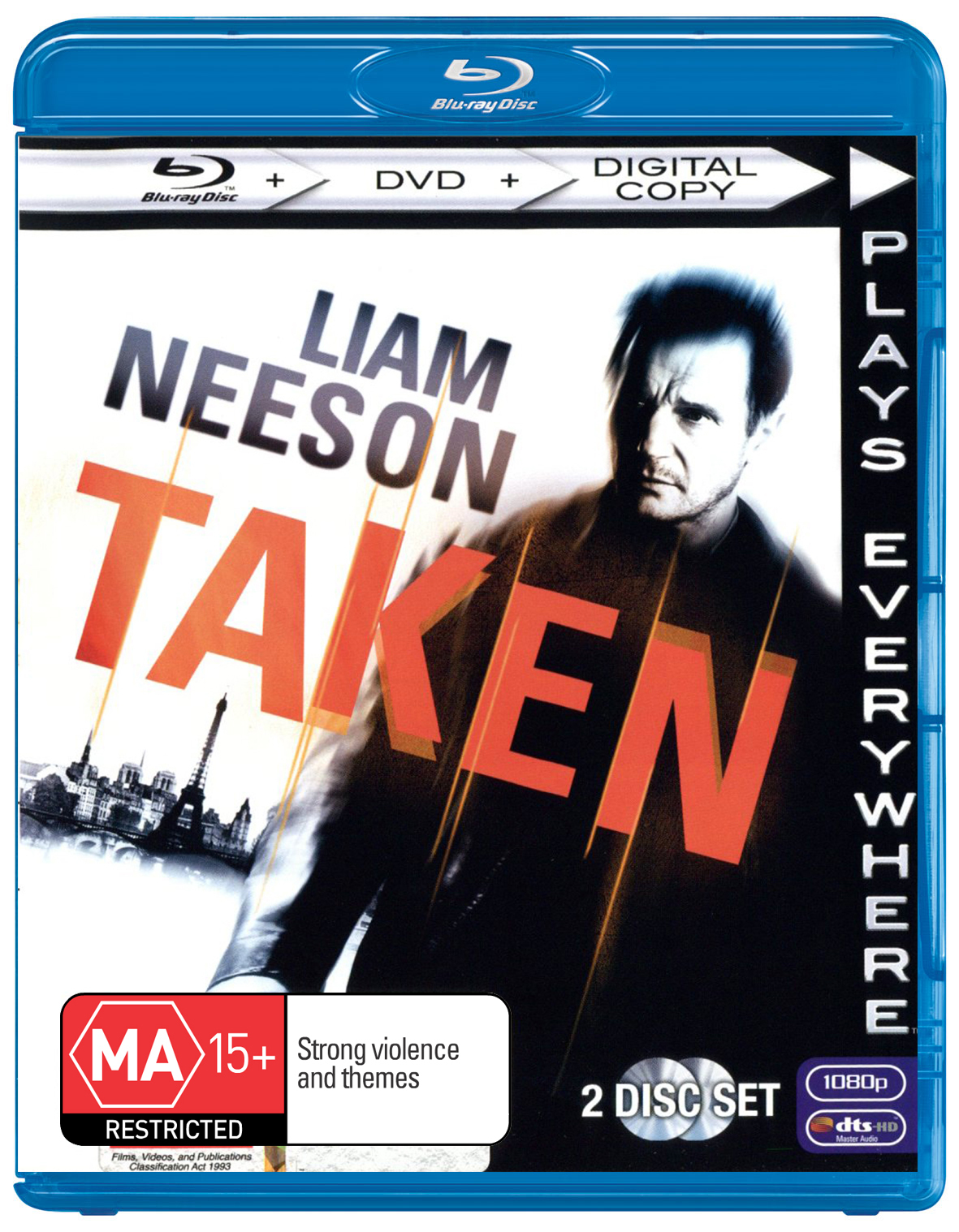 Taken on DVD, Blu-ray image