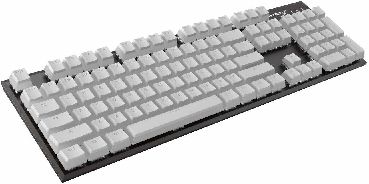 HyperX Double Shot PBT Keycaps (White) for PC image