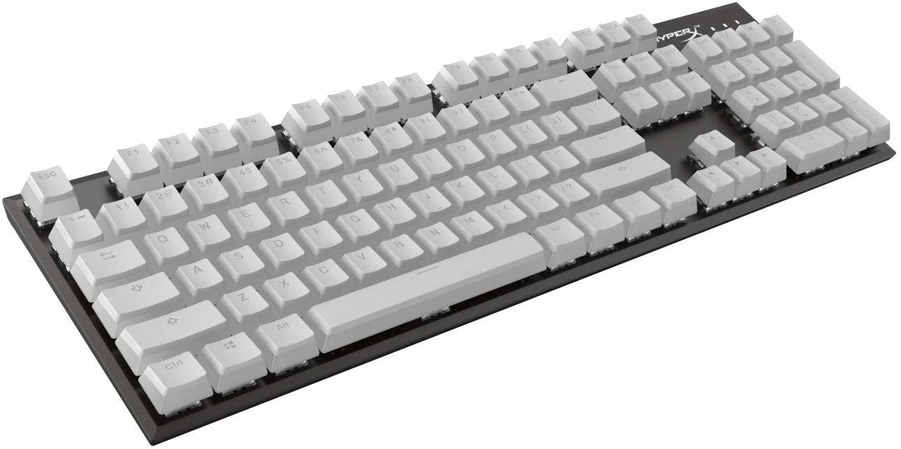 HyperX Double Shot PBT Keycaps (White) on PC