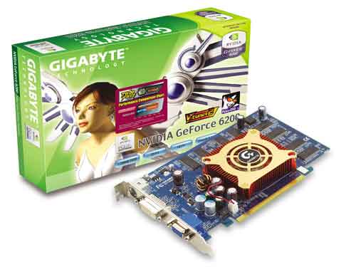 Gigabyte Graphics Card NVIDIA GeForce 6200 128M PCIE image