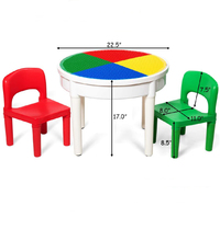 kids round activity table