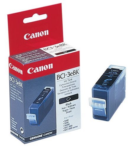 Canon BCI3eBK Black Ink Tank suitable for Canon  BJC3000 BJC6000 S400 S400SP S450 S520 S530D i550  i560 i850 i865 S4500 i6 image