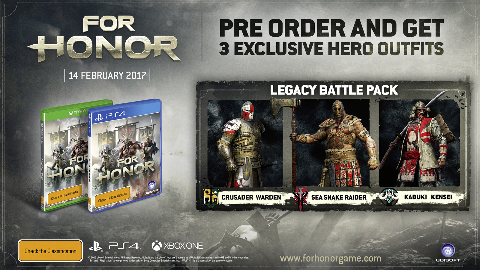 For Honor Xbox One PreOrder Now at Mighty Ape NZ