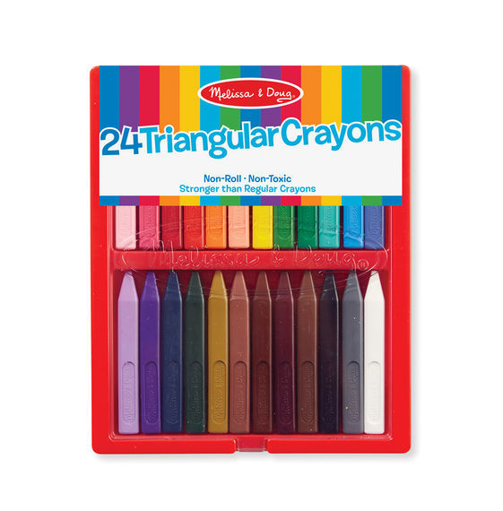 Melissa & Doug: Triangular Crayons 24 pack