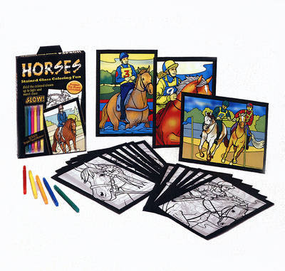 Horses: Stained Glass Coloring Fun by John Green image