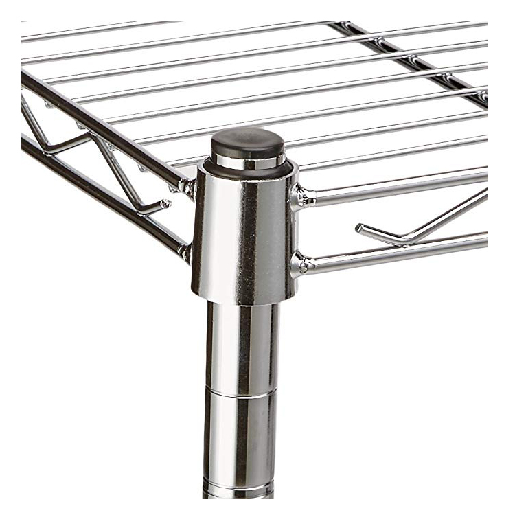 Buy 5 Tier Chrome Wire Adjustable Storage Shelving Unit at Mighty Ape NZ