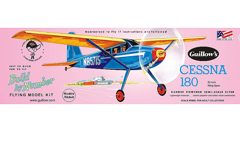 Cessna 180 20" Wingspan Aircraft Model Kit image