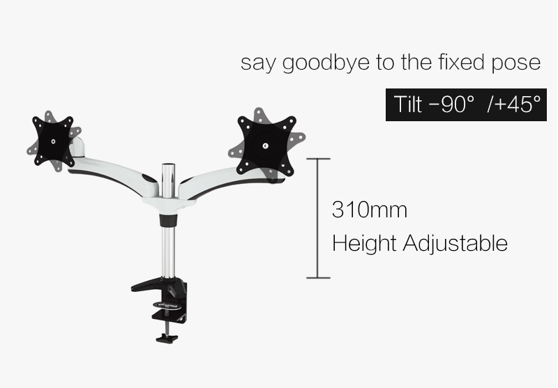 Gorilla Arms Dual Spring Powered Monitor Mount at Mighty Ape Australia