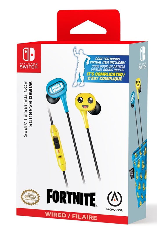 PowerA Wired Earbuds for Nintendo Switch (Peely Fortnite) on Switch