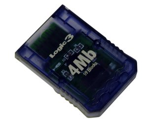 Logic 3 4MB Memory Card for GameCube (Grey) for GameCube image