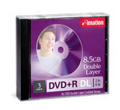 Imation DVD+R 2.4X 8.5GB Double Layer 1 Pack