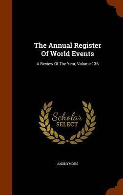 The Annual Register of World Events by * Anonymous image