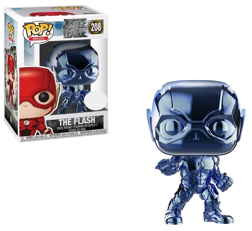 Justice League (Movie) - The Flash (Blue Chrome) Pop! Vinyl Figure image