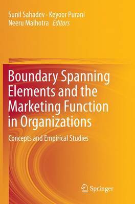 Boundary Spanning Elements and the Marketing Function in Organizations