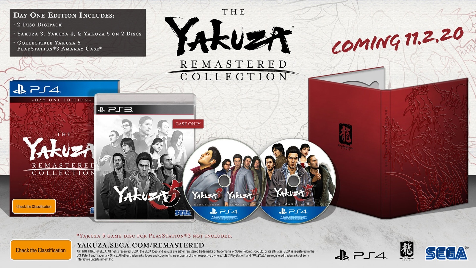 The Yakuza Remastered Collection Day One Edition for PS4 image