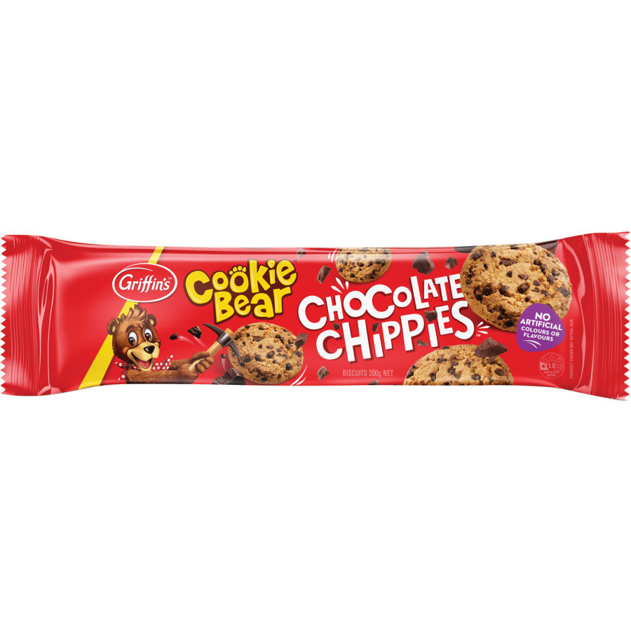 Griffins Cookie Bear Chocolate Chippies (200g) at Mighty Ape NZ