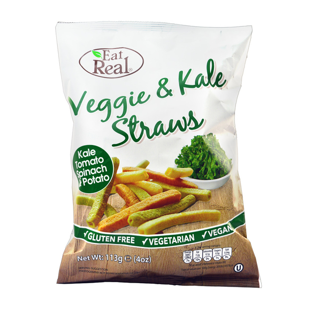Eat Real Veggie & Kale Straws (10 x 113g) at Mighty Ape NZ