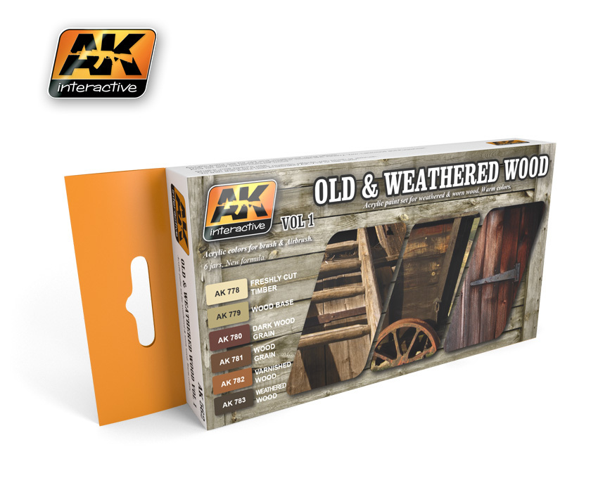 AK Old & Weathered Wood Paint Set 1 image