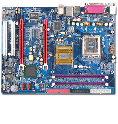 Albatron Motherboard PX915SLI LGA775 2X PCIE+SATA+LAN+7.1SND image