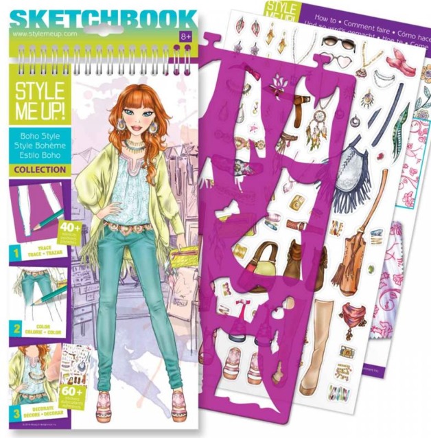 Style Me Up! - Small Sketchbook (Boho Style)