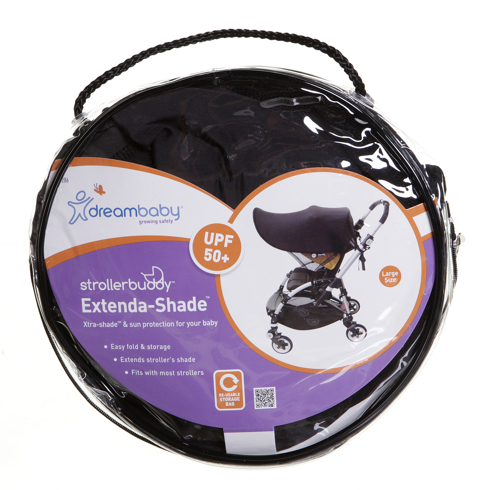 Dreambaby Stroller Shade - Black (Large) image