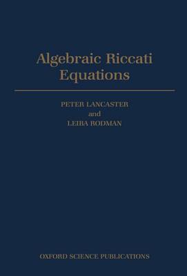 Algebraic Riccati Equations by Peter Lancaster image