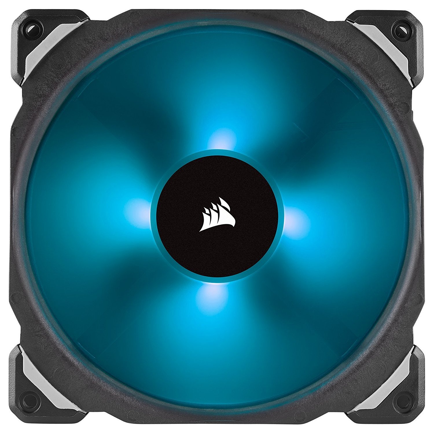 Corsair ML140 PRO RGB LED 140MM PWM Premium Magnetic Levitation Fan — Twin Fan Pack with Lighting Node PRO image