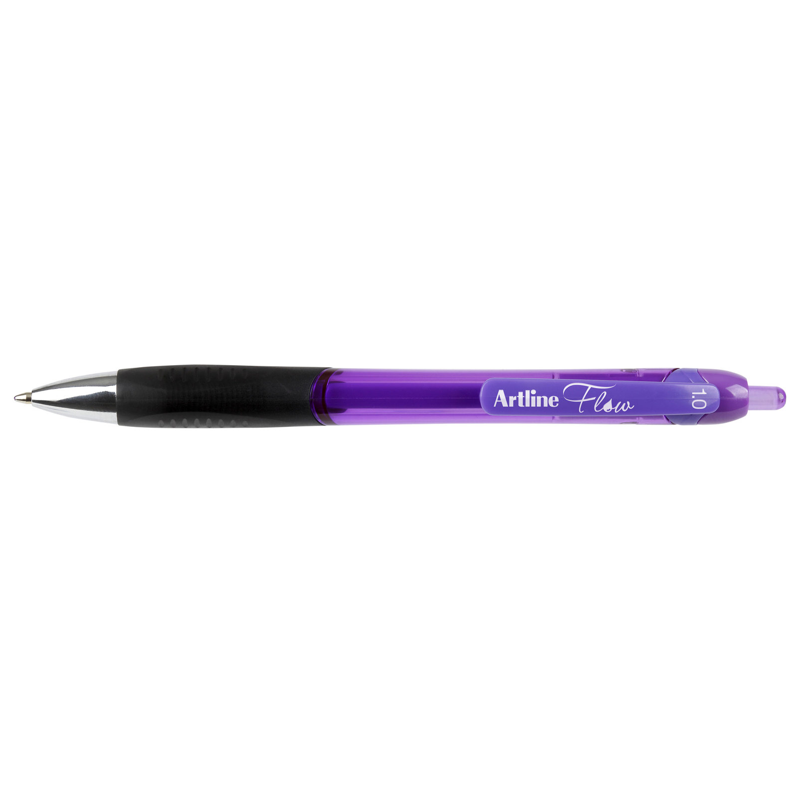 Artline Flow Retractable Pen 1mm Purple image