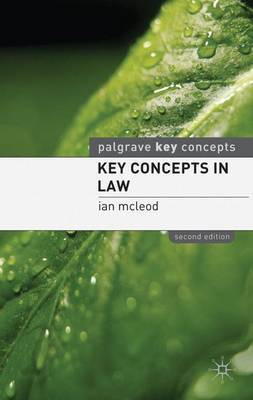 Key Concepts in Law by Ian McLeod image