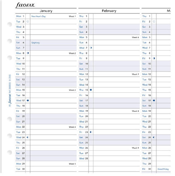 Buy Filofax A5 2023 Refill Year Planner (Vertical) at Mighty Ape NZ