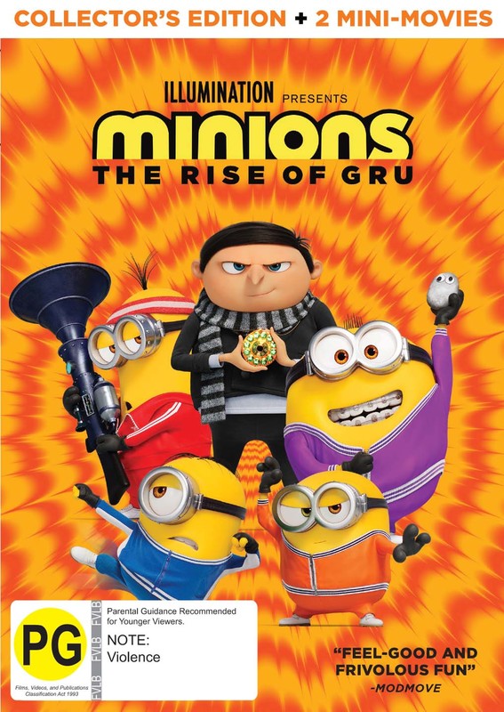 Minions: The Rise Of Gru on DVD