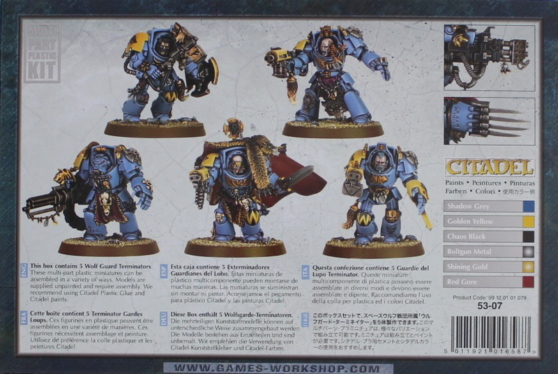 Warhammer 40,000 Space Wolves Wolf Guard Terminators image