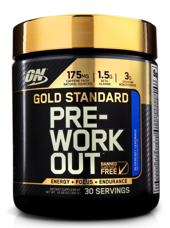 Optimum Nutrition Gold Standard Pre-Workout - Blueberry Lemonade (300g/30 Servings) image
