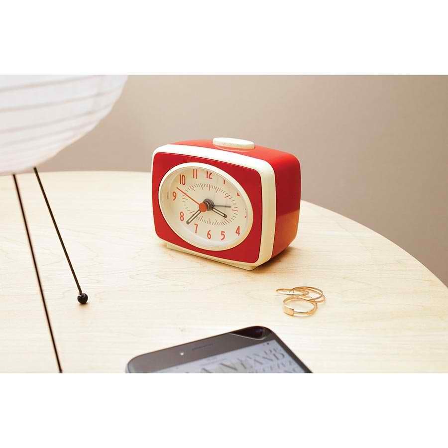 Small Classic Alarm Clock - Red