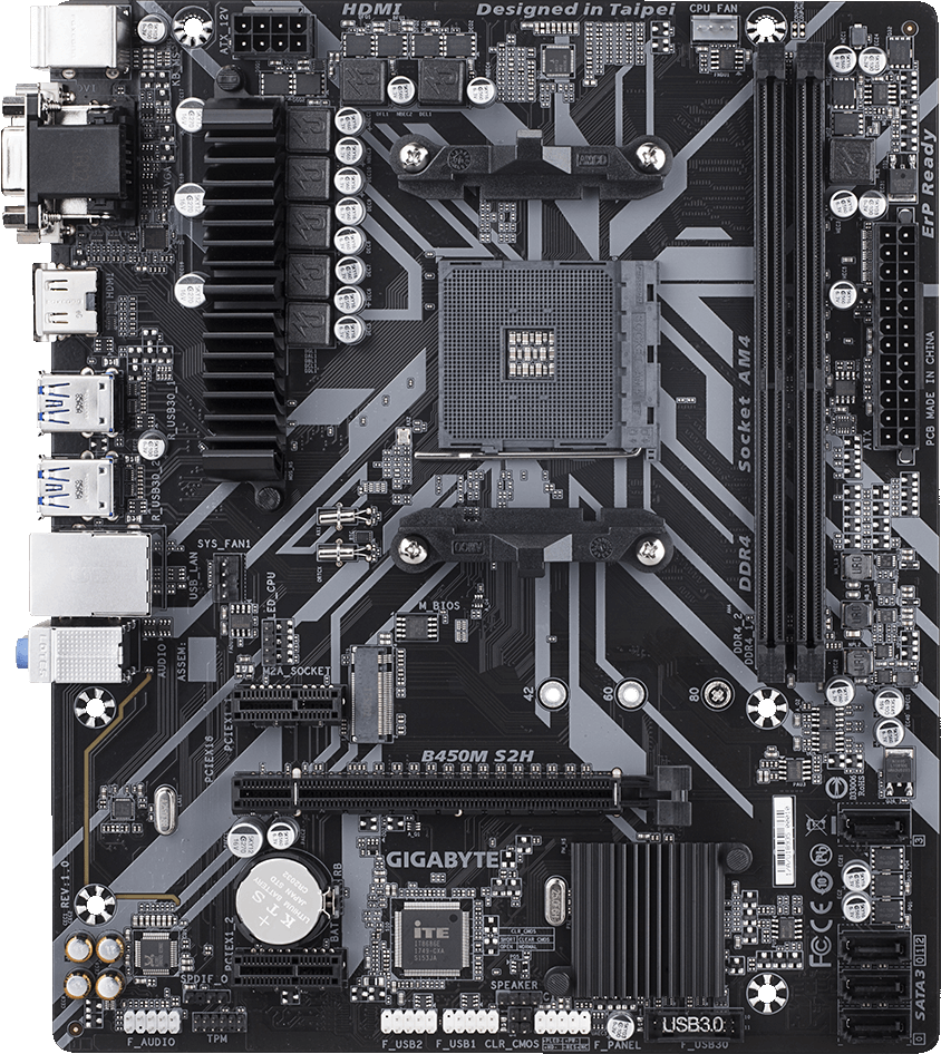 Gigabyte B450M-S2H AMD Motherboard