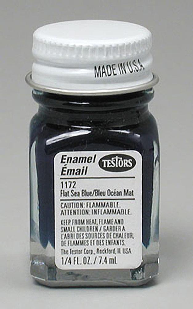 Testors: Enamel Paint - Flat Sea Blue image